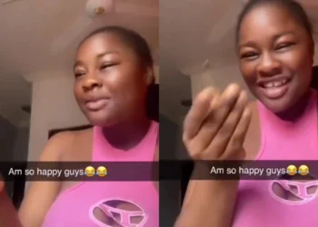 Lady celebrates her 1st time smoking and it made her happy (Watch Video)