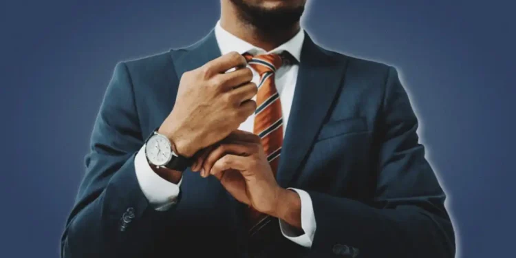 How To Command Respect  African American Man In Fitted Suit Adjusting Watch Strap, Newsblenda