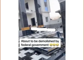 Viral video of mansion set to be demolished in Lagos (Watch Here)