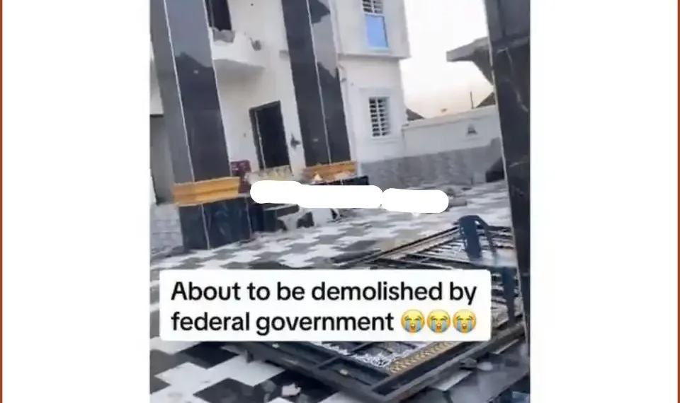 Viral video of mansion set to be demolished in Lagos (Watch Here)
