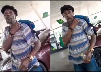 Nollywood Legend Hanks Anuku spotted in bad shape at Asaba, Delta [VIDEO]
