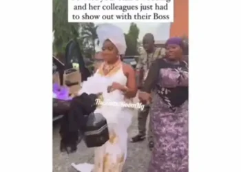 See the trending video of Veekee James entrance to her PA’s wedding that got everyone talking (Watch)
