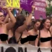 Finnish women go braless to protest against men marrying only one wife (VIDEO) 10 Finnish women go braless to protest against men marrying only one wife (VIDEO)
