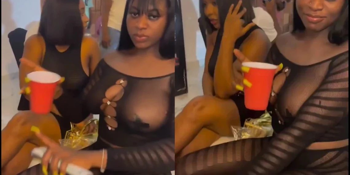 Does she have a mother? – Lady’s outfit to a party causes a stir