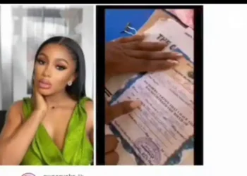 Mercy Eke’s sister reveals Mercy’s birth certificate to debunk claims she falsified her age (Video)