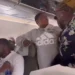 Women in heated argument over hand luggage compartment in an aircraft (Video)