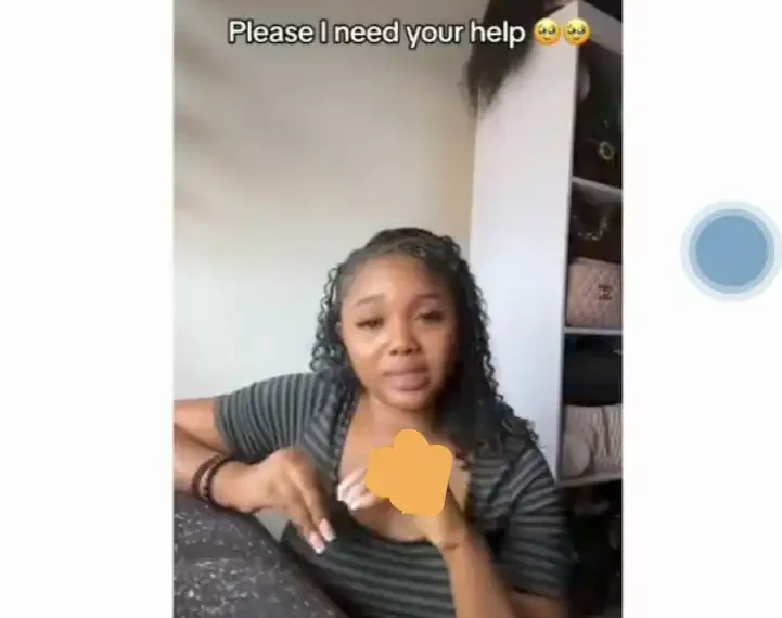 I'm in pains- Young Lady Cries Out After Fixing Eyelashes (Video) 1 I’m in pains- Young Lady Cries Out After Fixing Eyelashes (Video)