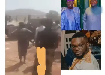 Northerners reportedly block Dangote cement trailer, loot it empty (Video)