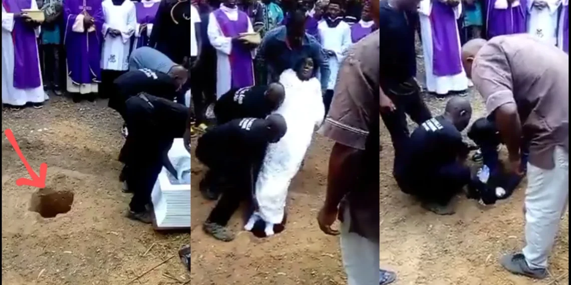 This Is Very Strange! Watch How This Tribe Burry Their People (VIDEO) 1 This Is Very Strange! Watch How This Tribe Burry Their People (VIDEO)