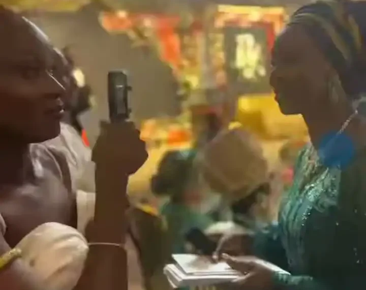 Nigerians React to Toyin Saraki’s Unique Money Spraying Style (Video)