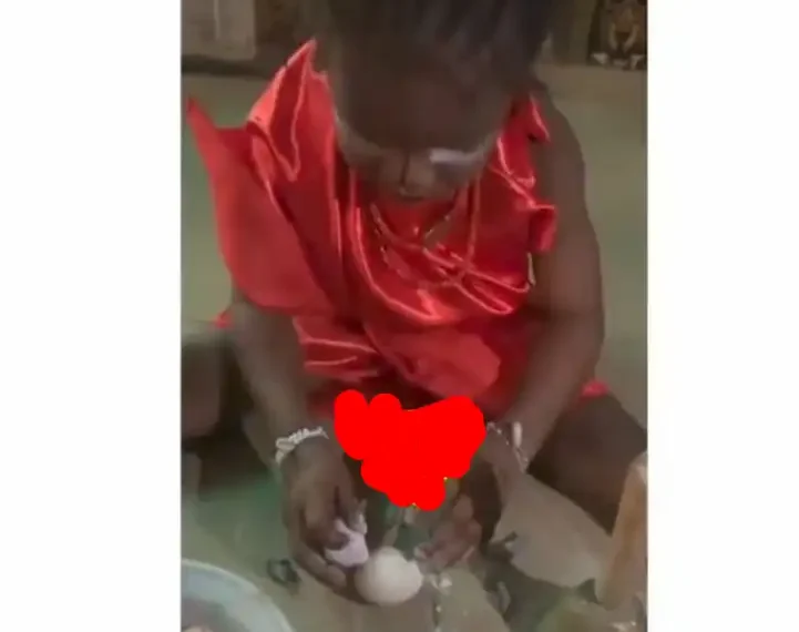 Viral video of a little girl performing Priestess duties (Video)