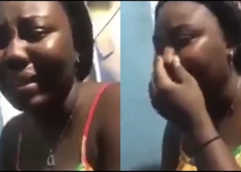 Man records his girlfriend begging for forgiveness after having a 3some with his best friend