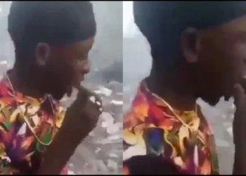 Dístúrbíñg footage of the Haitian cannibal gang éàtíng their victims on fire [VIDEO]