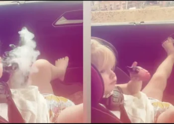 Viral video of a toddler vaping inside his mother’s car