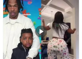 Lil Baby’s son gets mad after catching his mom twerking on camera