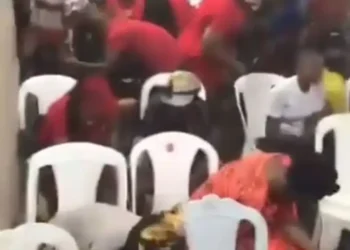 Faith or Absurdity? Church members videoed pounding mortal and pestle inside church