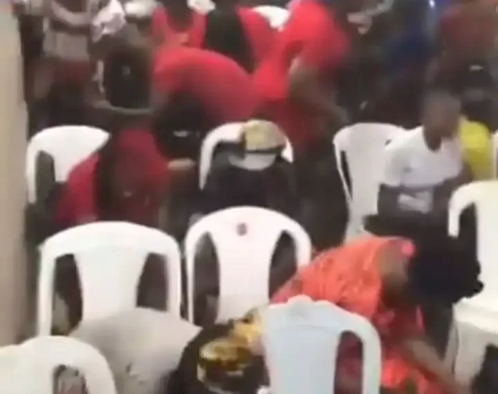 Faith or Absurdity? Church members videoed pounding mortal and pestle inside church 1 Faith or Absurdity? Church members videoed pounding mortal and pestle inside church
