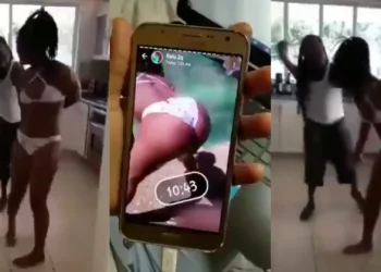 Father came across a video of his daughter twerking and corrects it