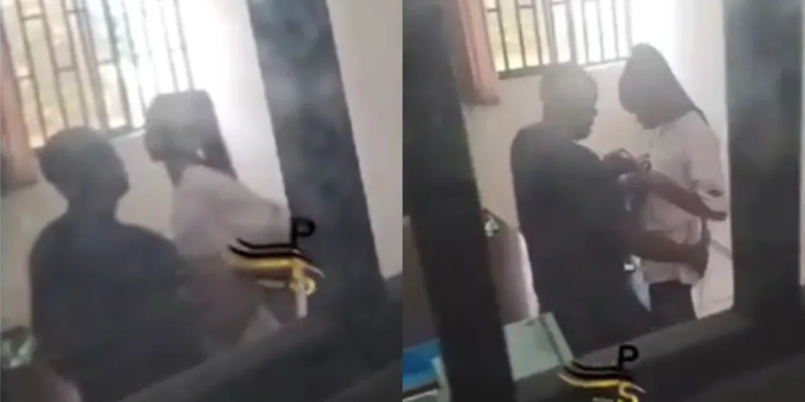 Uniport lecturer caught on camera s£xually harassing a female student 1 Uniport lecturer caught on camera s£xually harassing a female student