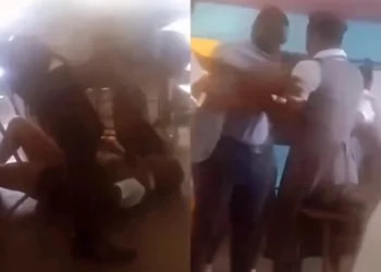 Female student drags her male teacher in a dirty fight 7 Female student drags her male teacher in a dirty fight