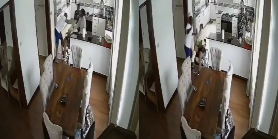 Nigerian man, John Nwankwo caught on CCTV assaulting a Kenyan woman on a wheelchair 1 Nigerian man, John Nwankwo caught on CCTV assaulting a Kenyan woman on a wheelchair