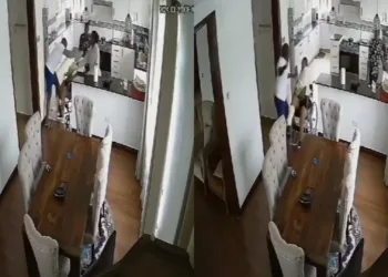 Nigerian man, John Nwankwo caught on CCTV assaulting a Kenyan woman on a wheelchair