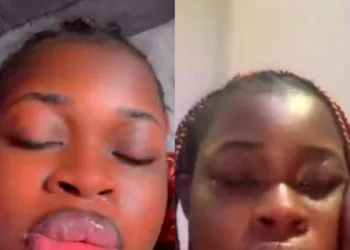 Lip blushing goes wrong after lady pays 40k (Video)