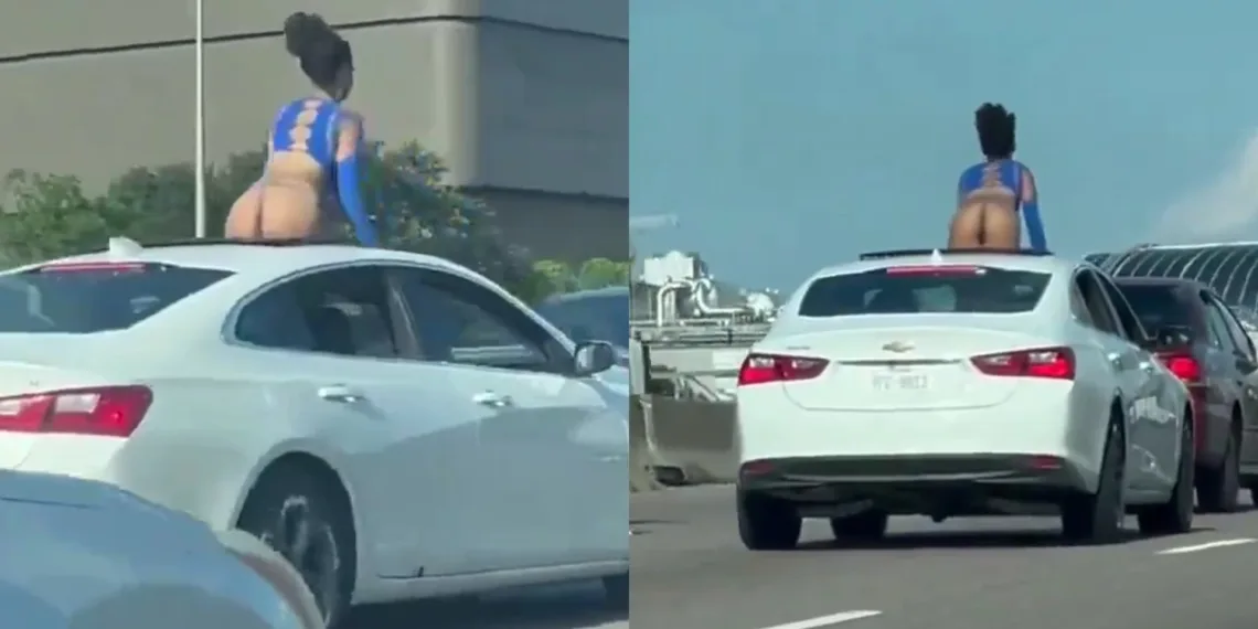 No shame, no dignity - Lady twerks nak£d in the middle of the road 1 No shame, no dignity – Lady twerks nak£d in the middle of the road