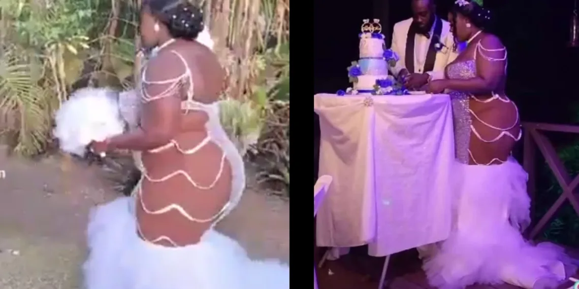 Worst wedding dress ever? See what a woman wore on her wedding day [VIDEO]