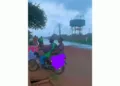 “The world is coming to an end” Hairstylist marvels as rain fell on only one side of the road (VIDEO)