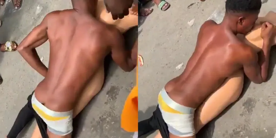 A man couldn't control his s£xual urges and ended up sleeping with a manikin in public 1 A man couldn’t control his s£xual urges and ended up sleeping with a manikin in public