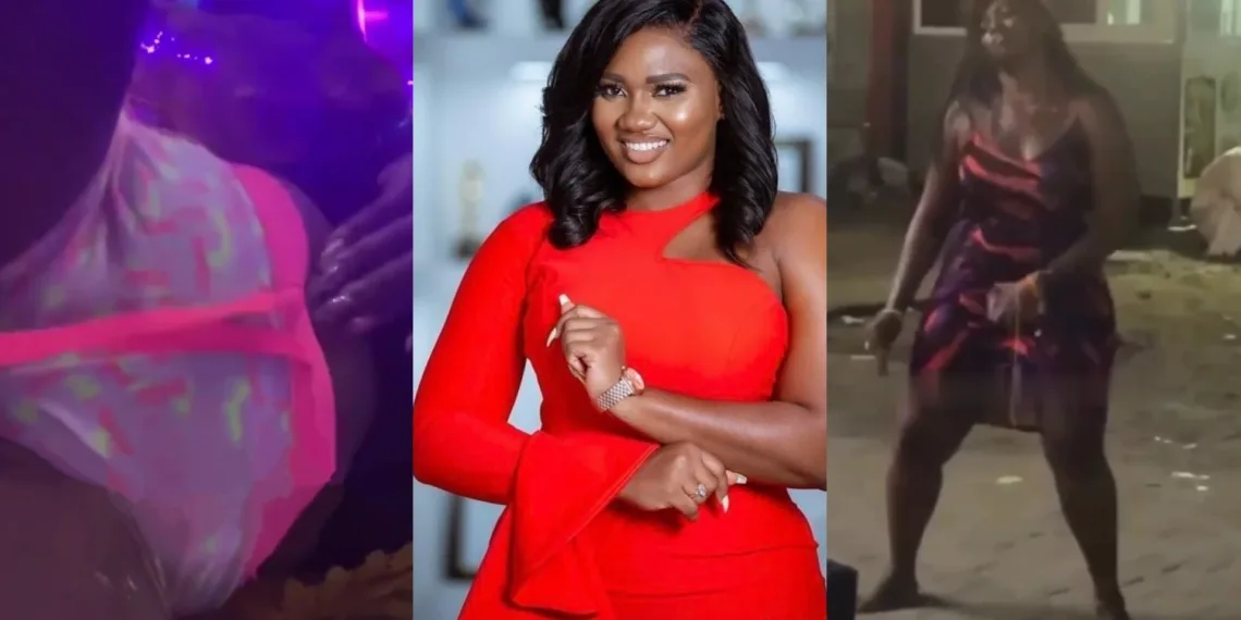 Ghanaian socialite, Abena Korkor spotted acting crazy [VIDEO]