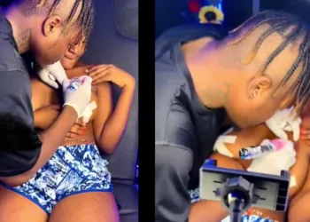 Trending video of a lady getting a breast tattoo