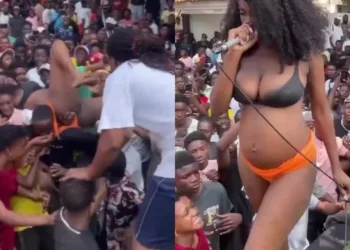 Video of small boys sticking their fingers into a pregnant woman’s private part