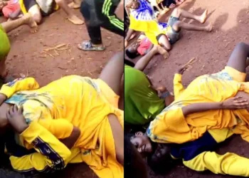 Video of youths teaching kids how to make love publicly