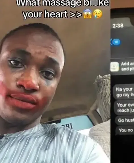 Man shares message his girlfriend sent that shattered him 1 Man shares message his girlfriend sent that shattered him