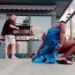 Woman pees on the floor, drinks it & ask her partner to taste [VIDEO]