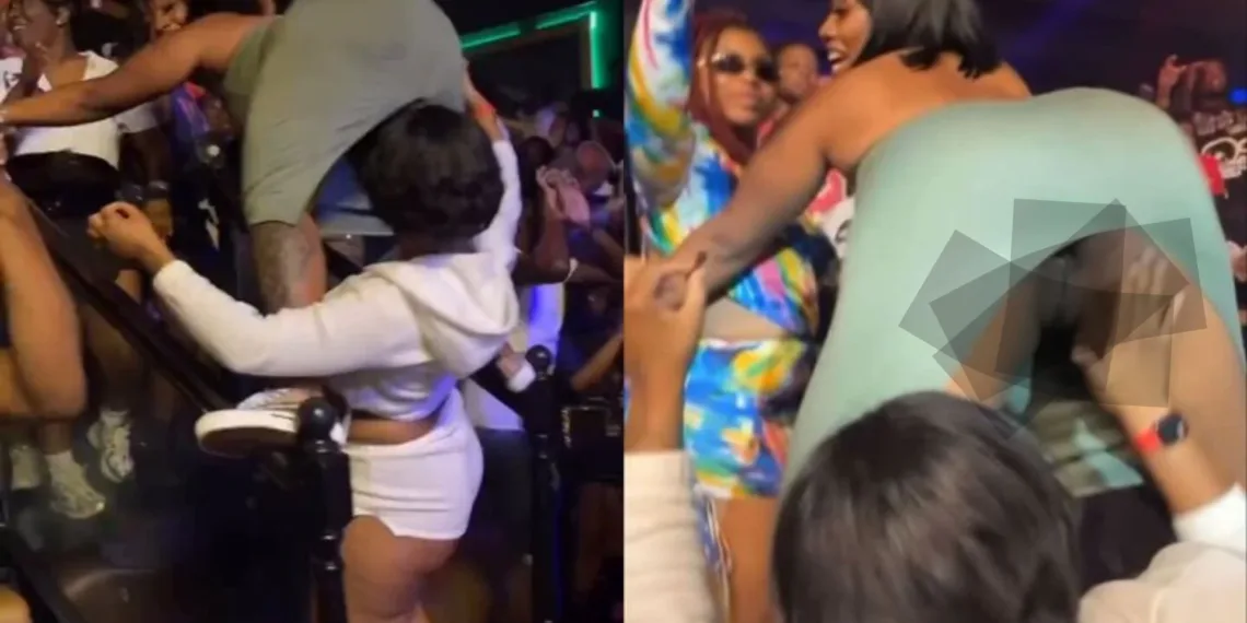 Lady Mistakenly Flashes Her Asset While Dancing In Public 1 Lady Mistakenly Flashes Her Asset While Dancing In Public