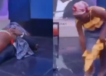 Preacher Casting Out Demons From Women By Letting them Mount Nak£d On Him In The Altar [VIDEO]