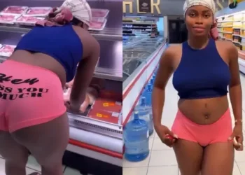 Abuja Slay Queen Puts A Supermarket On Hold With Her Outfit [WATCH VIDEO]