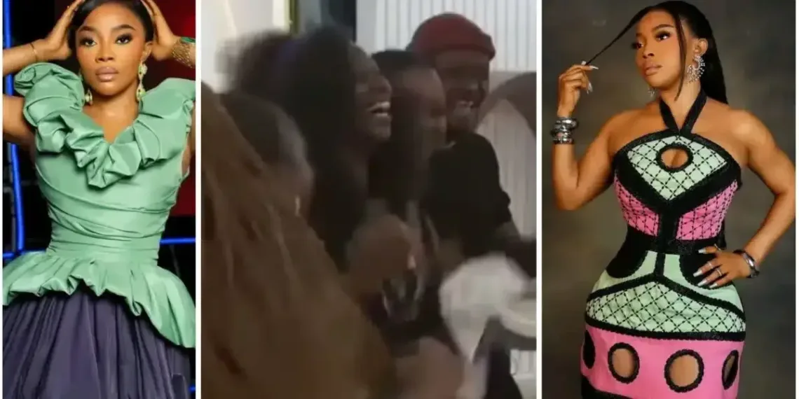Fans Go Wild as Toke Makinwa Joins BBNaija Housemates for a Surprise Visit 1 Fans Go Wild as Toke Makinwa Joins BBNaija Housemates for a Surprise Visit