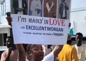 Nigerian Woman Shocks Lagos with Public Love Declaration