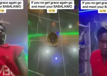 Yahoo Boy Publicly Flaunts Native Soap and Tortoise For Ritual (Video)