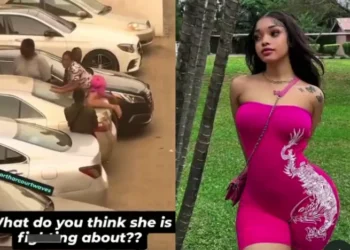 Trending video of Popular Tiktoker Nickie Da Barbie displaying an unusual behavior