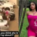 Trending video of Popular Tiktoker Nickie Da Barbie displaying an unusual behavior