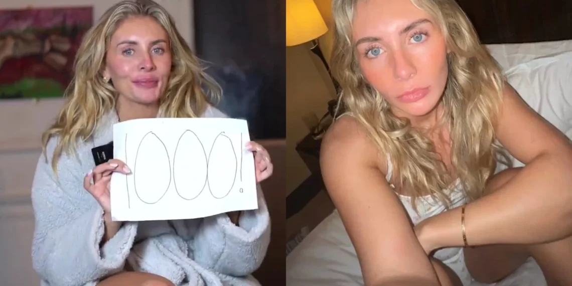OnlyFans creator says she has broken a world record by sleeping with 1,057 men in 12 hours