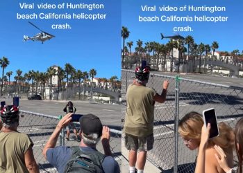 Viral video of Huntington beach California helicopter crash 7 IMG 20251012 172648