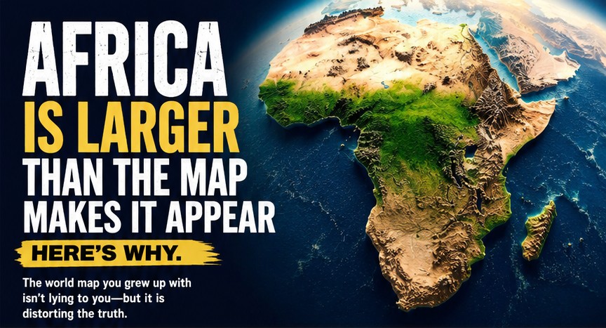 Why the World's Maps Make Africa Look Smaller Than It Really Is 1 Why the World’s Maps Make Africa Look Smaller Than It Really Is